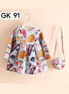 Multi Colour GURUKRUPA Girls Party Wear Stylish One Piece Kids Colllection GK-91